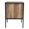 Industrial Style 2 Drawers Bedside Table Wood Nightstand Bedroom Storage Cabinet