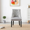 Windsor Tufted Studded Velvet Dining Accent Chair Victoria Door Knocker 1/2/4/6