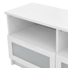 Modern TV Unit Stand TV Cabinet 3 Drawer Storage Sideboard Media Livingroom