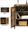 Storage Cabinet Bathroom Cabinet Sideboard with 2 Adjustable Shelf Cupboard