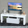 Modern TV Unit Stand Cabinet White Sideboard High Gloss Door Matt Body LED Wood