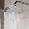 Round Square Stainless Steel Showerhead Rainfall Shower Head Rain Shower Chrome
