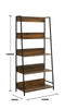Abbey Wide Rustic Industrial Ladder Bookcase Desk Shelving Shelf Unit 4 Tier