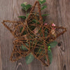 Artificial Door Wreath Hanging Rose Peony Flower Garland Fake Plant Home Decor