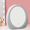 Makeup Organizer Cosmetic Storage Drawer W/ LED Light Vanity Mirror USB Charging