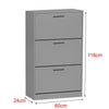 Shoe Cabinet Storage Unit Wooden Shoe Rack Stand Cupboard 2 3 Drawer Organiser