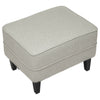 Modern Fabric Upholstered Footstool Pouffe Padded Bench Sofa Side Stool Lounge