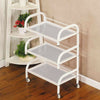 Trolley Shelves 3-layer beauty frame Toughened Glass Shelves Hair Beauty Salon