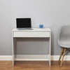 Simple Budget Computer Desk Wooden Small Table With Sliding Drawer Tray