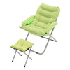 Soft Cushion Padded Camping Chair Stool Set Folding Indoor Outdoor Casual Chair