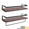 2PCS Industrial Vintage Chic Retro Wall Shelf Unit Storage Display Long Shelving