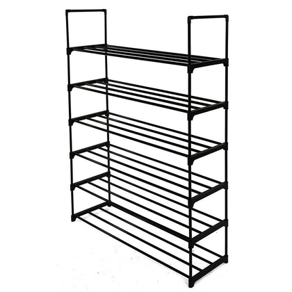 6 Tiers Shoe Rack Shoe Tower Shelf Storage Organiser For Bedroom, Entryway, Hall