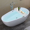 New Bamboo Wooden Bath Tub Rack Bathroom Shelf Tidy Tray Storage Caddy UK
