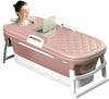 Folding Bathtub Adult Kid Portable Spa Sauna Bath Bucket Soaking Water Tub