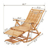 Upgrade XL Garden Rocking Chair Recliner Bed Armchair For Patio Balcony Outdoor