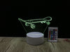 Skateboard - 3D Illusion lamp, 16 colour changing LED Night Light