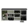 Shoe Bench Shoes Storage Rack Wooden Shelf Cabinet Seat Cushion Hallway Stand