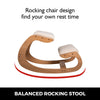 Ergonomic Kneeling Chair Velvet Office Chairs Home Rocking Posture Wood Stool