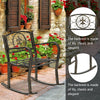Artisasset Metal 1 Seat Garden Outdoor Rocking Chair Vintage Style Bronze Patio