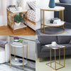 Modern Elegant Round /Square Marble Vein Side / Coffee Table Living Room Bedroom