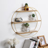 Wall Mounted Storage Shelf Geometric Floating Display Rack Round/Square/Diamond