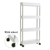 Slide Out Kitchen Storage Rack Bathroom Slim Organiser Basket Shelves on Wheels
