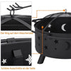 Fire Pits for Garden Outdoor Fire Bowl with Stars Moons Pattern for Backyard