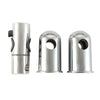 Round Shower Kit Twin Head Chrome Adjust Riser Rail Chrome Finish Set.