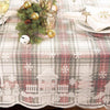 71" Christmas White Embroidered Lace Tablecloth Round Floral Table Runner Doily