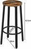 HOOBRO Bar Stools Set of 2 Counter Height Bar Chairs Kitchen Stools 62.5cm High