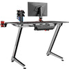 Dripex Gaming Desk Computer PC Laptop Table Ergonomic Headphone Hook Cup Holder