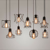 Industrial Geometric Ceiling Pendant Light Shade Retro Metal Cage Lampshade E27