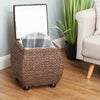 Hartleys Small Brown Storage Ottoman Footstool/Bench/Pouffe Toy Trunk Box