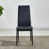 4/6PC Dining Chairs High Back Faux Leather Padded Seat Dining Room Furniture