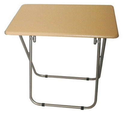 Small Folding Wooden TV Table Side Fold Computer Desk Table Dinner Tea Coffee