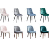 2/4/6 pcs Velvet Dining Chairs Leisure Chair Home Office Kitchen Green Grey Blue
