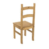 Pair of Dining Chairs Solid Pine Waxed Wooden Dining Room Furniture