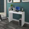 Computer Desk with Bookshelf Bookcase PC Study Table Home Office Workstation UK