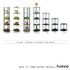 Furinno Turn-N-Tube 3-Tier Corner Display Rack Multipurpose Shelving Unit, Black