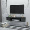 Wall Mounted TV Unit Floating Cabinet TV Stereo Media Storage High Gloss Black