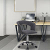 1x office chair desk chair adjustable linen roll stool swivel stool with armrest