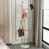 Tall Coat Rack Hat Clothes Stand Hanger Garment Hook Tree Metal Organizer Gold