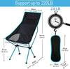 Lightweight Chair Folding Chair Camping Chair Portable Outdoor Fishing Seat