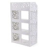 Large 4 Tiers Shoe Rack Storage Shelf Display Stand Organiser Unit Cabinet White