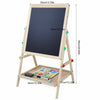 2 in1 Kid Easel Standing Dual Sided Blackboard Whiteboard Art Chalk Board Gift