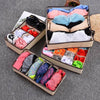 4x Foldable Underwear Storage Organiser Bra Socks Organizer Box Drawer Dividers