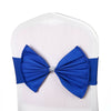 Ready Made Elasticity Stretch Chair Cover Bow Band Buckle Slider Sashes Decor