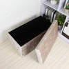 Crushed Velvet Bedroom Ottoman Foot Stool Cube Storage Box (1 & 2 Seater)