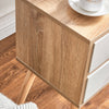 Modern Bedside Side End Table Nightstand Storage 2 Drawers Bedroom Living Room