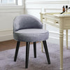 Velvet Upholstered Vanity Stool Dressing Table Makeup Chair Living Room Bedroom